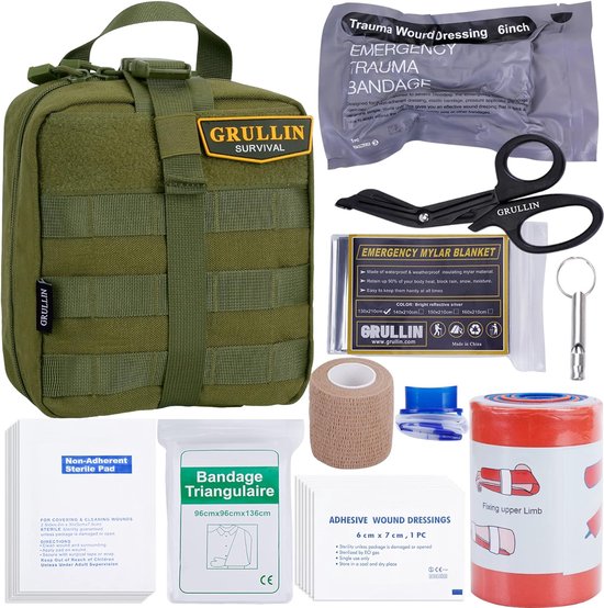 Foto: Ehbo set ehbo kit veiligheidsvest first aid bag set as emergency kit refill set for car autoveiligheidsvest