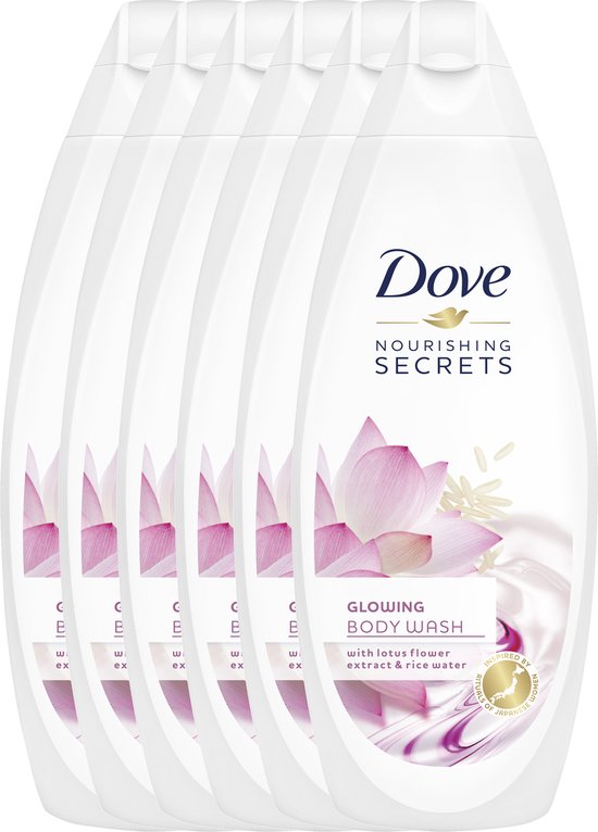 Dove Glowing Douchegel - 6 x 250ml - Voordeelverpakking