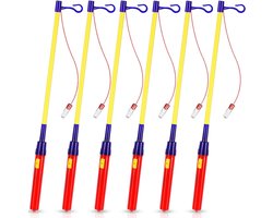 Elektrische LED-lantaarnstaaf - Lampionstokjes - Lampion - Sint Maarten - Lampionstok - Set van 6 lantaarnstokken met LED voor Sint-Maarten -LED-elektronische lantaarnstaaf voor papieren lantaarns, kinderfeesten, kostuumfeesten, en Kerstmis