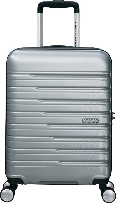 American Tourister Koffer – Flashline Spinner (4wielen) 55cm Handbagage – Sky Silver – 2.6 kg