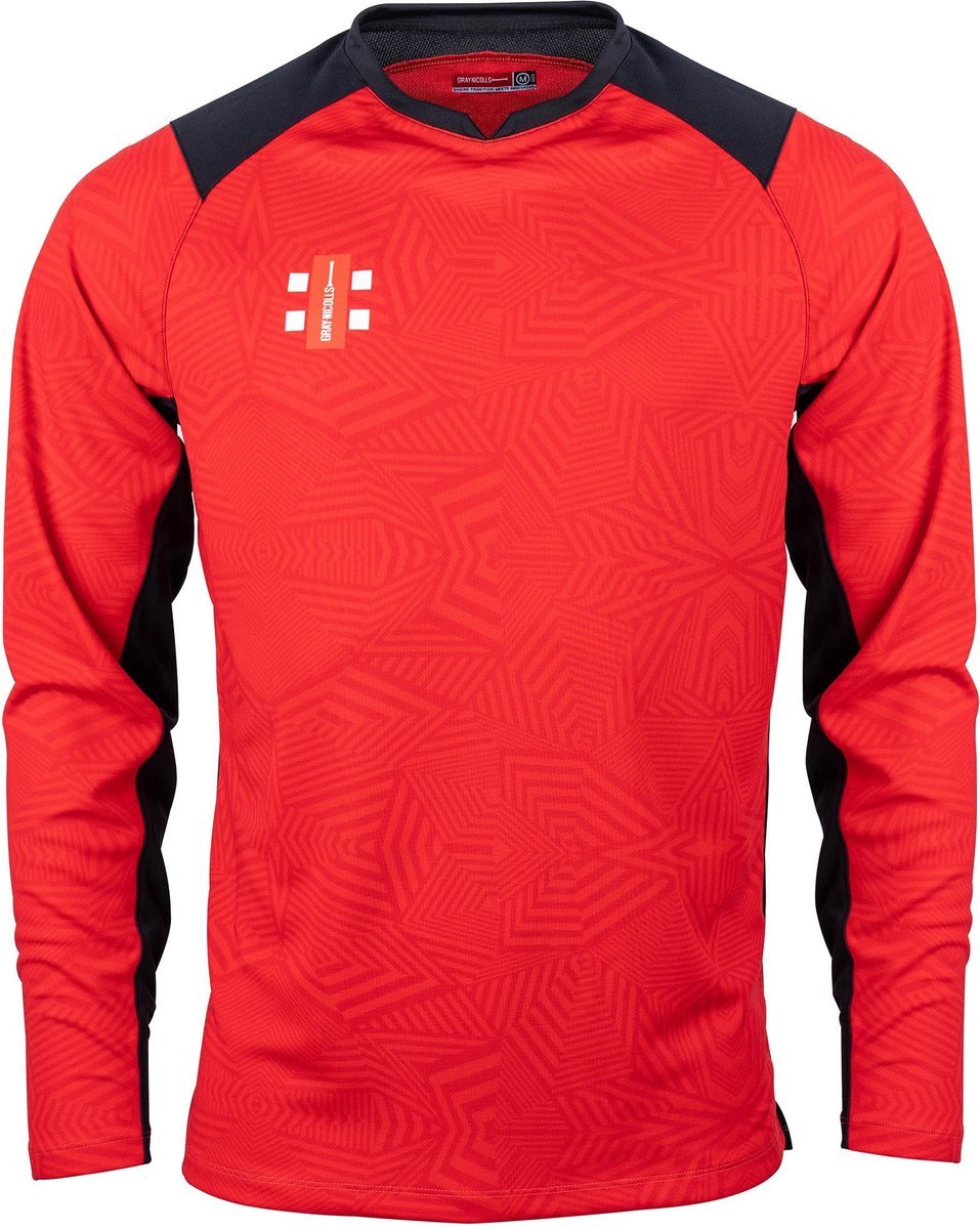 Gray-Nicolls Cricket SHIRT PRO T20 L/S RD/BK 7-8 7 - 8 Yrs - Rood / Zwart