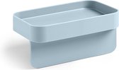 Gootsteen organizer - Voor vaatdoek en spons - licht zee blauw - 14,5 x 10 x 7,5 cm