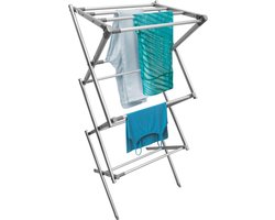 wasdroogrek met grote capaciteit opgewaardeerde versie, droogrek kleding, waslijn roestvrij staal, vouwen binnen en buiten