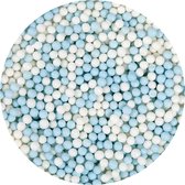 BrandNewCake® Zachte Parels Blauw/Wit 60gr - Sprinkles - Strooisel - Taartdecoratie