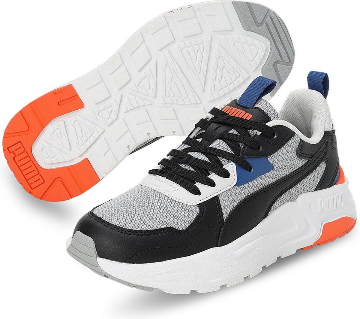 PUMA Trinity Lite Junior Hardloopschoenen Grijs Jongen
