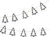 Ginger Ray - Ginger Ray - Houten slinger zwarte kerstbomen - 2 meter