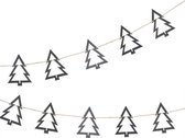 Ginger Ray - Ginger Ray - Houten slinger zwarte kerstbomen - 2 meter