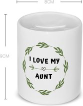 Akyol - i love my aunt Spaarpot - Tante - liefste tante - verjaardag - cadeautje voor tante - tante artikelen - kado - geschenk - 350 ML inhoud