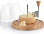 Nimma Cheese Curler - Incl Cheese Bell - Tête de Moine - Convient au chocolat - Bois