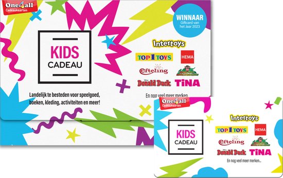KidsCadeau - Cadeaubon - 25 euro + cadeau enveloppe - Kids' Cadeau