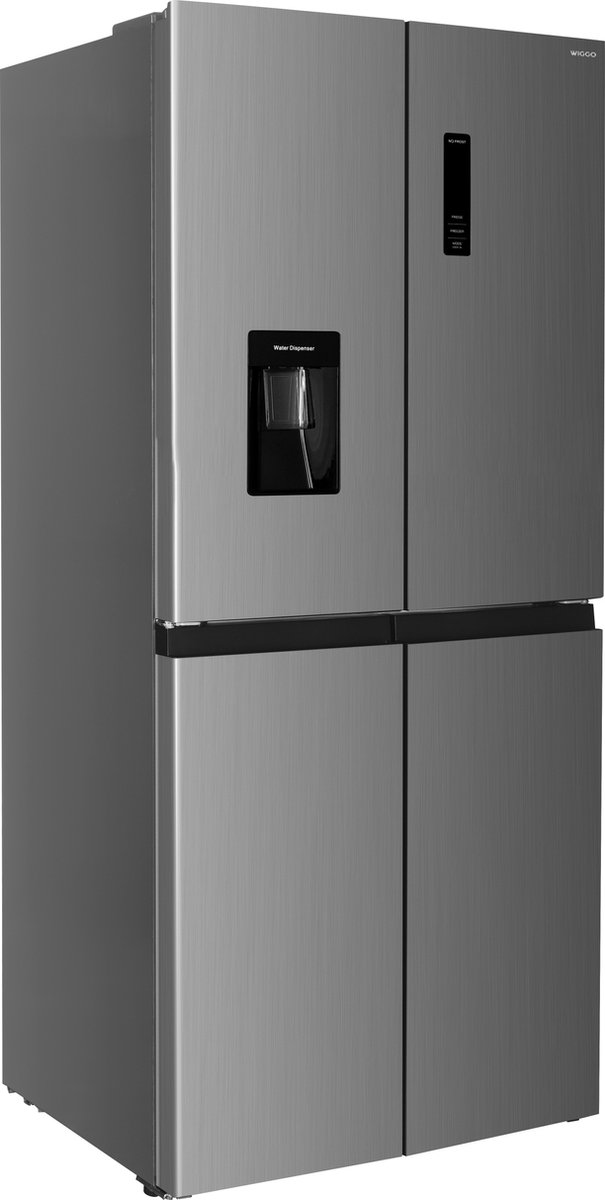Wiggo WR-MD18(X) - Amerikaanse Koelkast - No Frost - 4 deuren - Water Dispenser - Met Display - Super Freeze - 419 Liter - 5 jaar garantie - Roestvrijstaal — afbeelding 4