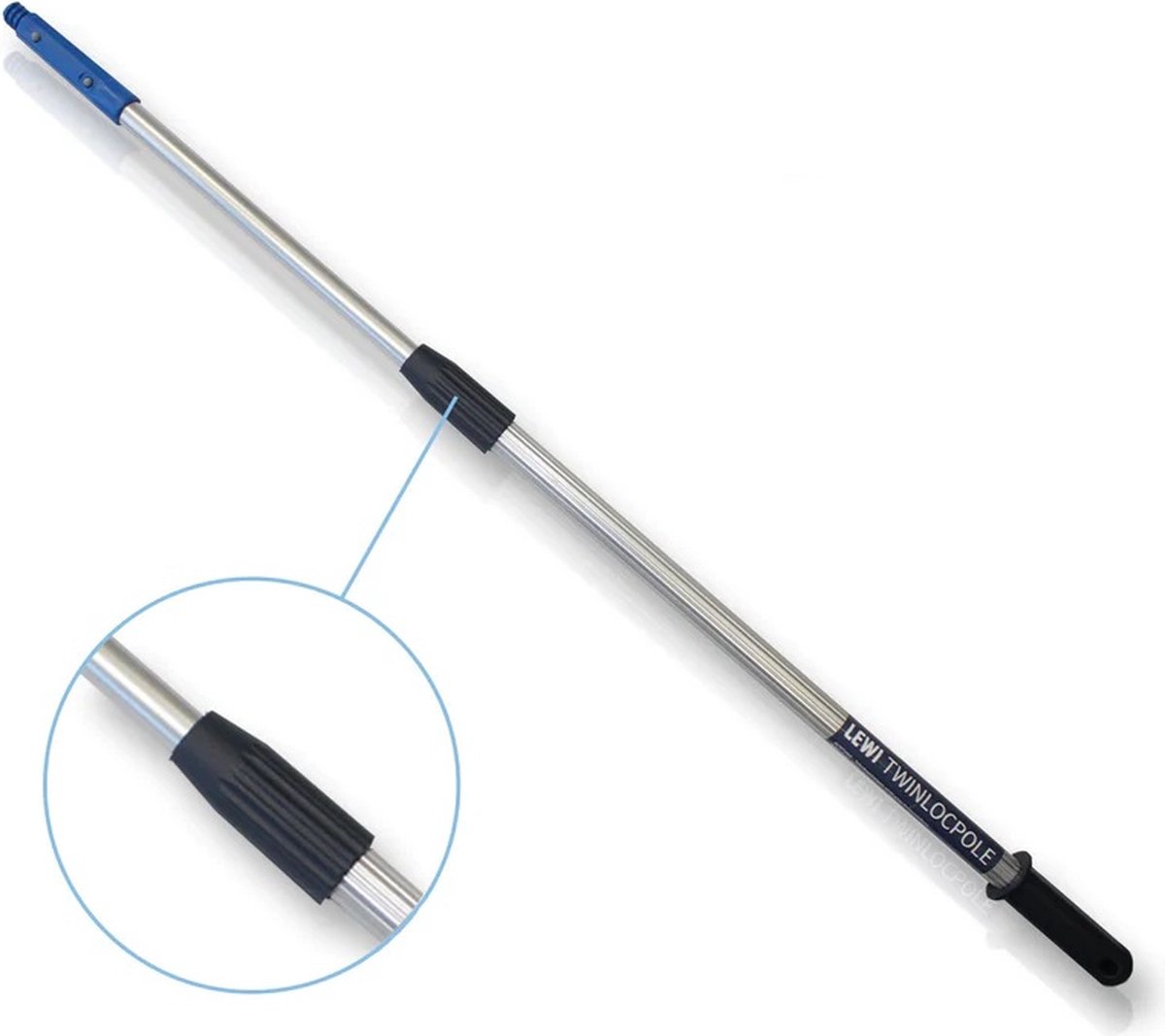 Goedkoopste Lewi professionele Telescoopsteel 3 meter (2x150 cm) 2 segmenten Aluminium met Conische adapter