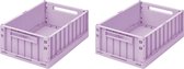 Liewood Weston storage box- 2 stuks - Medium - Light lavender