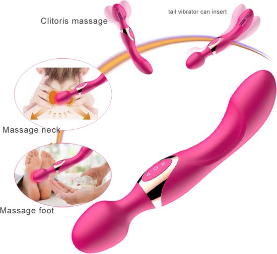 Gode stimulateur de clitoris 2 en 1 - Vibromasseur anal et vaginal - Double... | bol Gode stimulateur de clitoris 2 en 1 - Vibromasseur anal et vaginal - Double... | bol