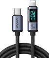 Joyroom USB C naar Lightning Kabel - 20W - 1.2m - Digital Display - Geschikt voor Apple iPhone