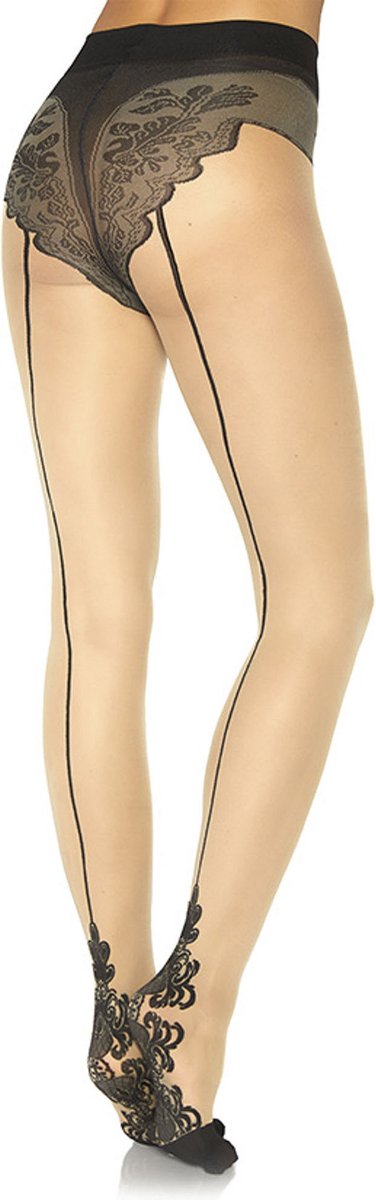 Leg Avenue French cut pantyhose ["Zwart"]