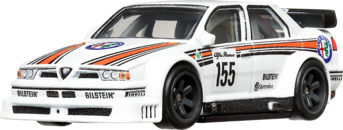 Hot Wheels Alfa Romeo 155 V6 Ti HKC48, Racewagen, 3 jaar, Metaal, Kunststof, Zwart, Blauw, Rood, Wit