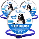 Antistress halsband voor honden - Blauw - 3 stuks - Met feromonen - Anti stress middel hond - anti stress hond - kalmerend en rustgevend - tegen stress, angst en agressie bij honden