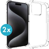 iMoshion Shockproof Hoesje Duopack Geschikt voor iPhone 15 Pro - Transparant