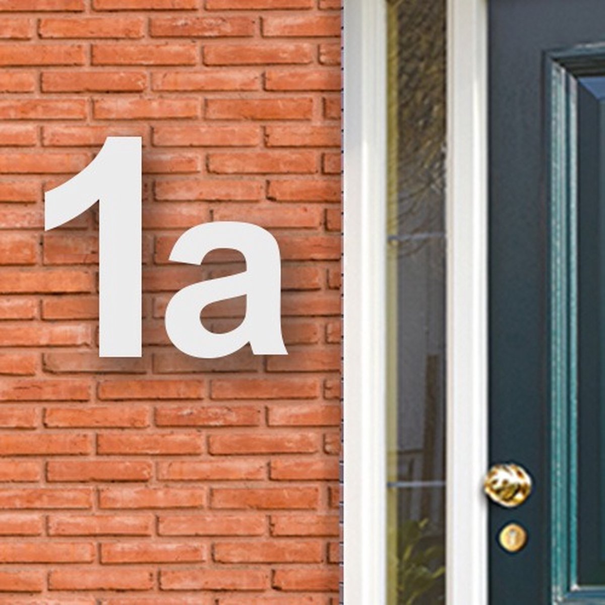Huisnummer Acryl wit, letter a Hoogte 12cm - Huisnummers - Huisnummer wit - Huisnummer modern - Gratis verzending!