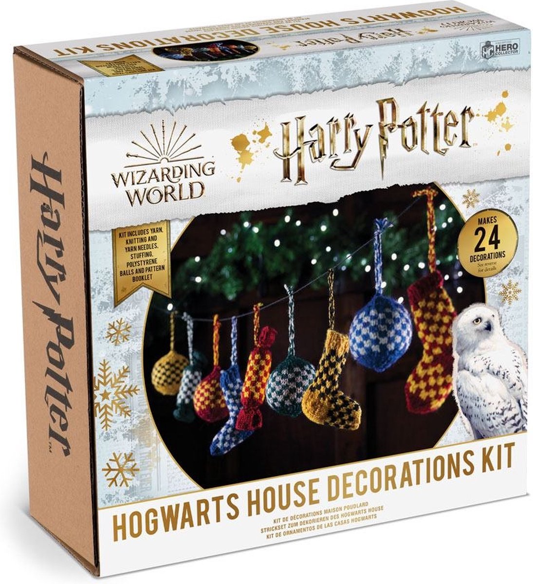 Lot de 4 boules de Noël Harry Potter Maisons Poudlard sur Rapid Cadeau