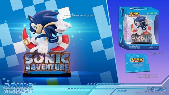 First Sonic Model First 4 Figures Sonic Adventure Sonic the Hedgehog PVC Statue - 21 cm | bol