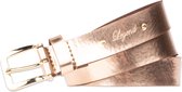 Legend Dames - Leren Riem - Metallic Roze - 105 cm