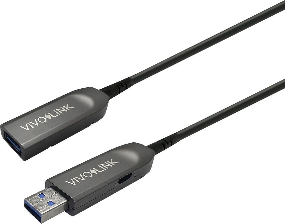 Vivolink PROUSB3AAF30 USB-kabel 30 m USB 3.2 Gen 1 (3.1 Gen 1) USB A Zwart