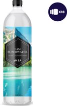 Water Alcaline pH 9.4 (Basique) - 1000ml 6 Pack I am Superwater x 3 - Eau de Source Alcaline 100% Naturelle (3 plateaux)