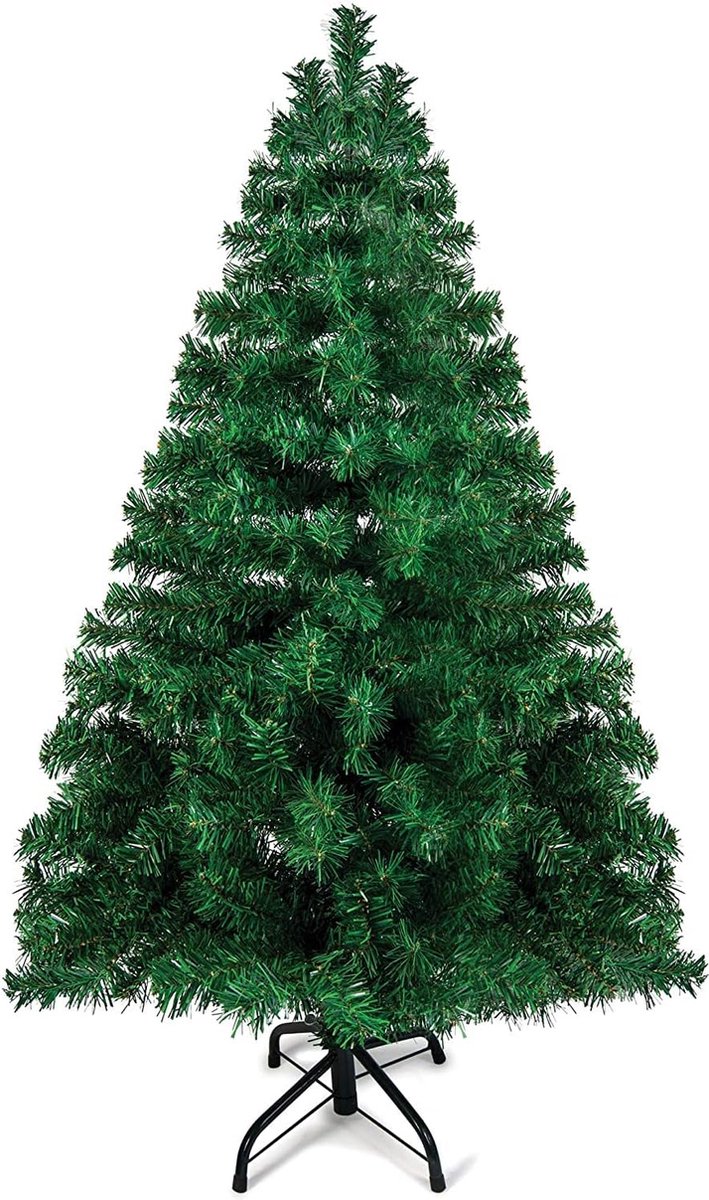 Hoogwaardige kerstboom - 1,20 m met 320 takken - Kleine kunstmatige kerstboom Canadese spar in volledige grootte, lichtgewicht en gemakkelijk te monteren met metalen standaard.