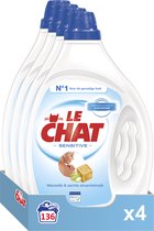 Le Chat Gel Sensitive - Vloeibaar Wasmiddel - Halfjaarbox - 136 wasbeurten
