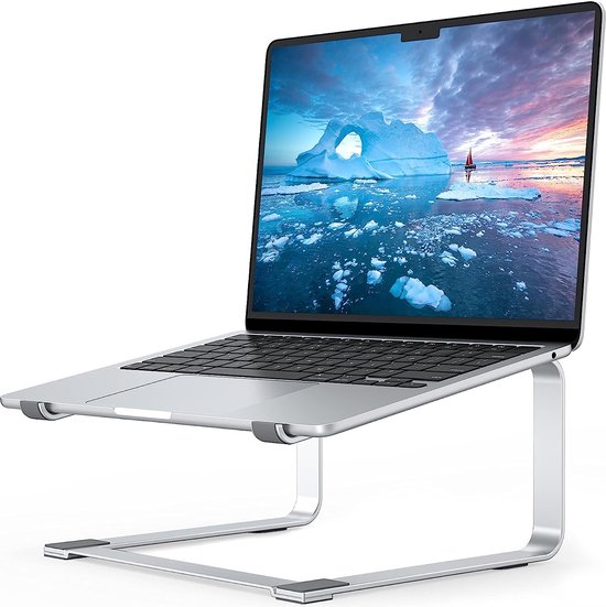 ACT Laptopstandaard aluminium, opvouwbaar, traploos in hoogte verstelbaar | INTAC8135