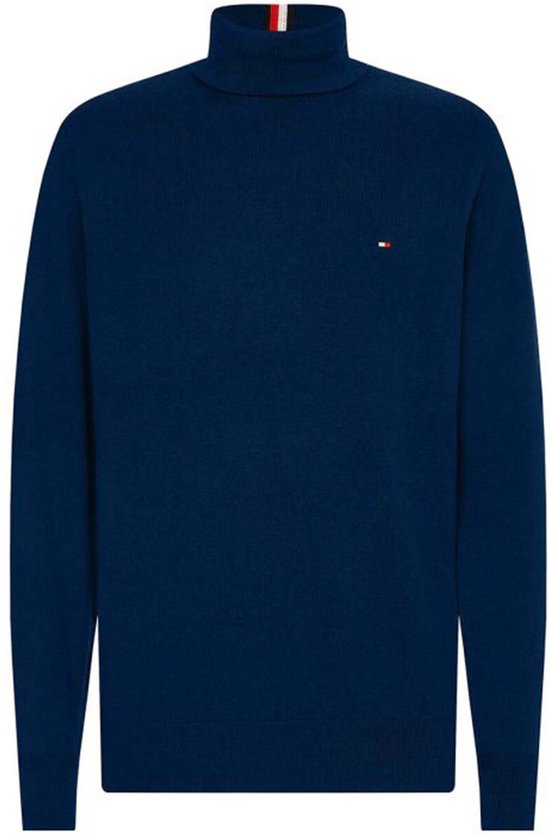 Pulls & Gilets Col Roulé En Cachemire Pima Org Ctn Tommy Hilfiger - Bleu Foncé