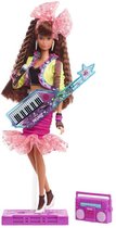 Barbie Rewind 80s Edition Doll's Night Out-pop met thema, 11,5 inch brunette