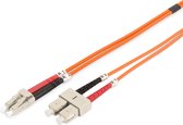 Digitus DK-2532-01 Glasvezel kabel OM2 LC SC Oranje