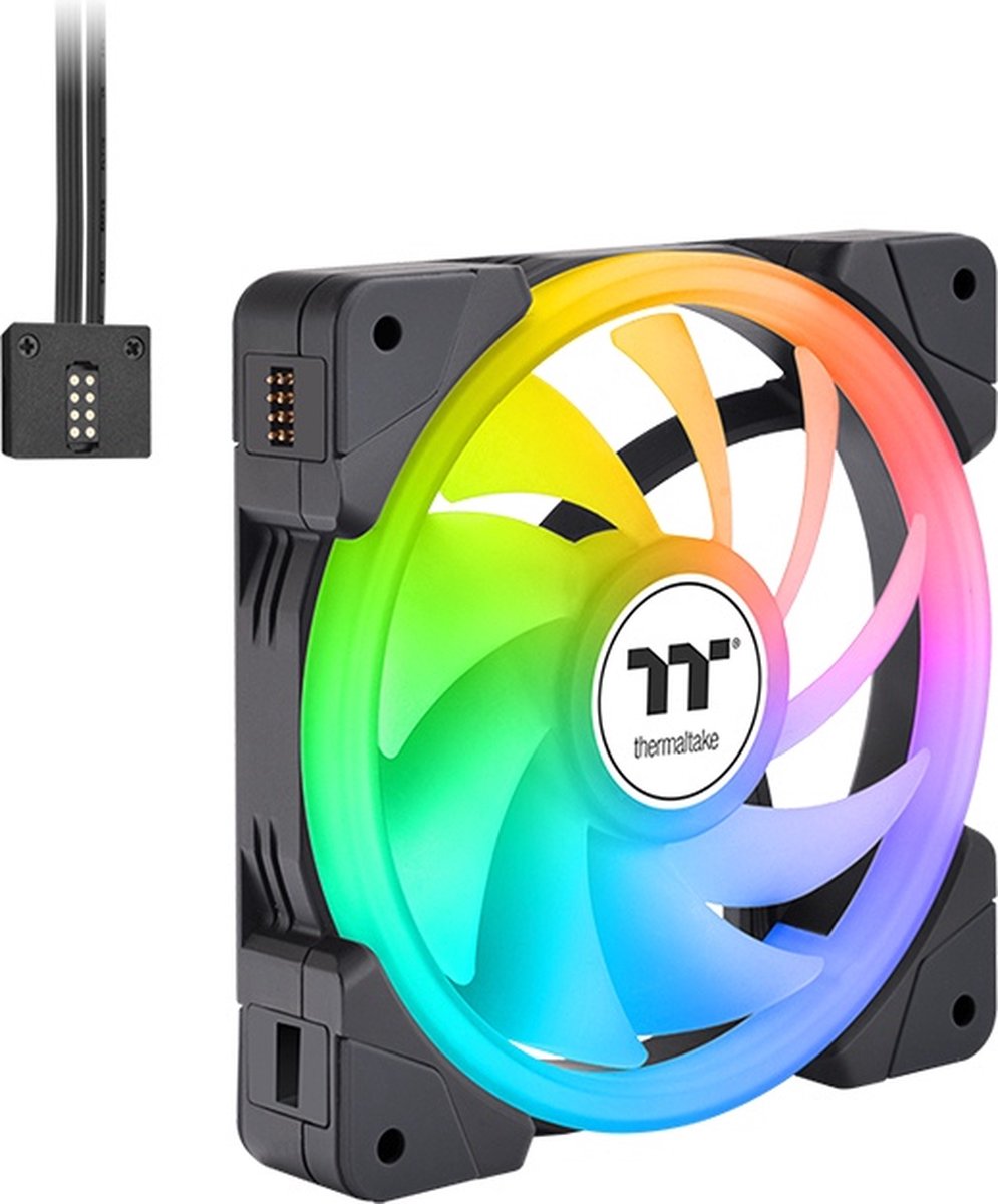 Thermaltake Swa Ex12 Argb Tt Premium Edition 120 Mm Ventilator 3 Eenheden Transparant