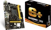 Biostar B450MH moederbord AMD B450 Socket AM4 micro ATX
