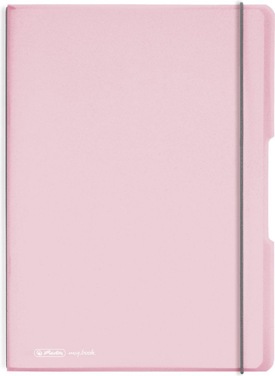 Notizheft my.book flex A4 PP 2x 40Bl. kar/lin ros�