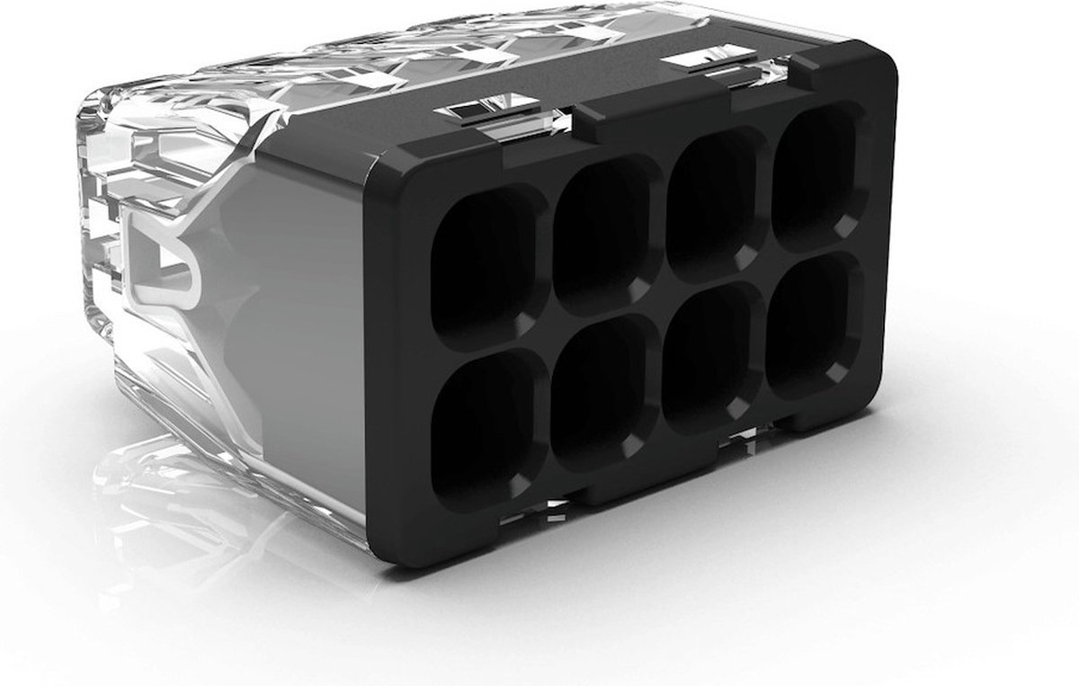 Conex transparante mini S lasklem 8-voudig massief 0,2-2,5mm2 per 50 stuks (CH 2180S)