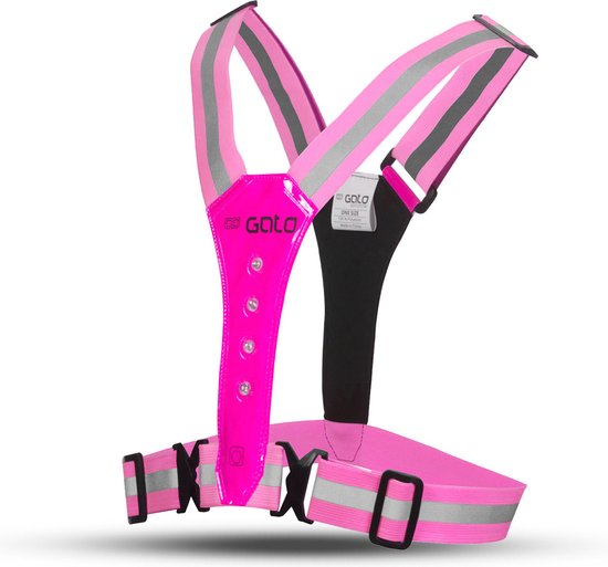 Gato safer sport led vest one size roze