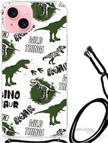 Case Anti-shock Geschikt voor iPhone 15 Plus Dinosaurus