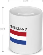 Akyol - nederland Spaarpot - Amsterdam - toeristen nederlanders - rood wit blauw - holland - cadeau - kado - 350 ML inhoud