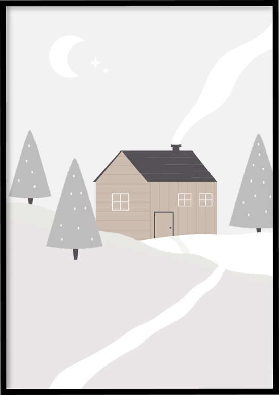 Poster Christmas Eve - Kerst poster - 30x40 cm - Exclusief lijst - WALLLL