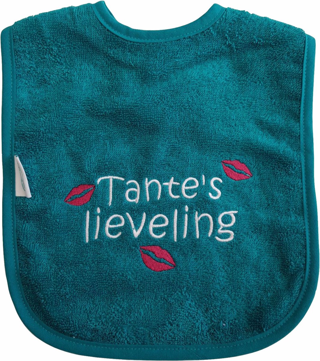 Goedkoopste Lake green slab met Tante's lieveling - kraamcadeautje, verjaardag, cadeautje, baby