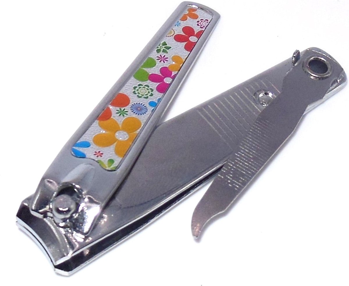 Goedkoopste Nagelknipper groot met bloemopdruk
