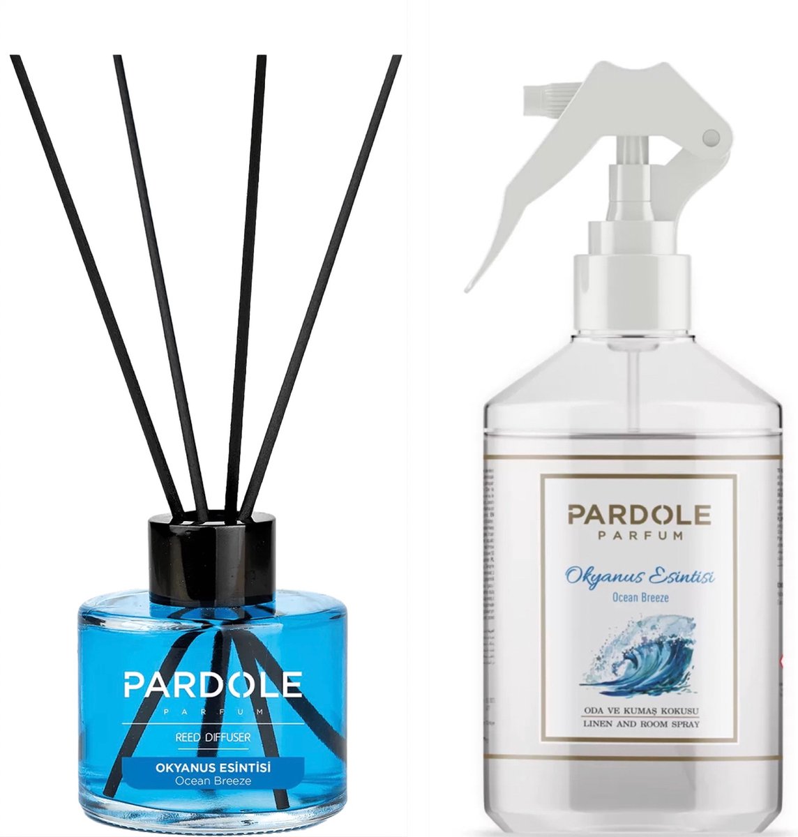 Pardole Ocean Breeze Huisparfum - Geurstokjes - Pakket 600ML
