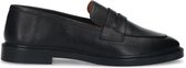 Sacha - Dames - Zwarte leren penny loafers - Maat 41