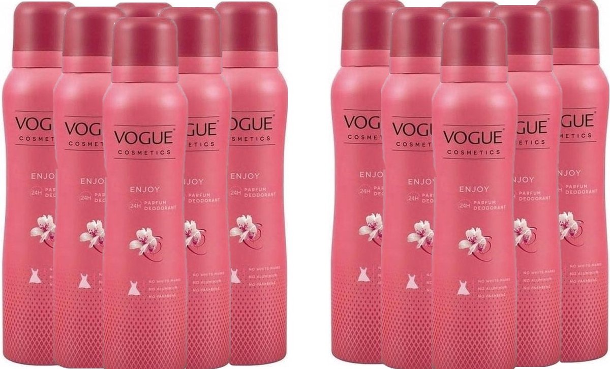 Goedkoopste Vogue Enjoy Parfum Deo Enjoy - 12 x 150 ml