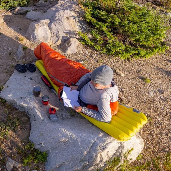 Big Agnes Divide - Slaapmat Yellow Regular - 20" x 72" van Big Agnes — afbeelding 4