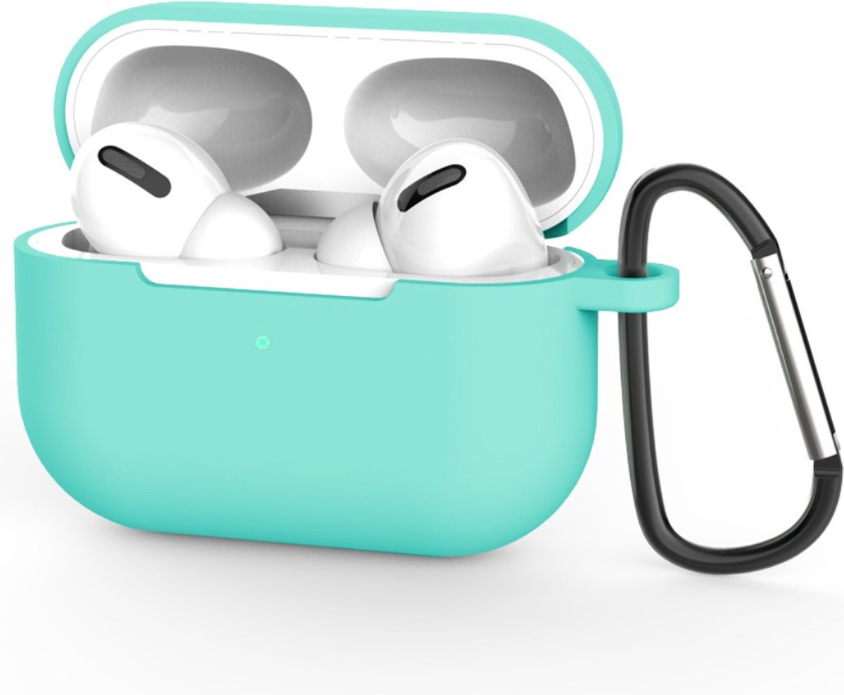Coverup Siliconen Case - AirPods Pro Hoesje - Cyan